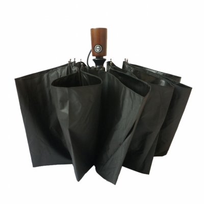 Ô tự động Lotosblume cán gỗ màu đen